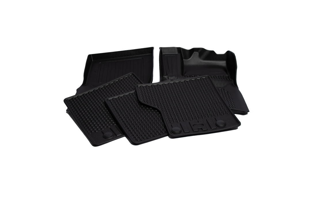 FLOOR MAT SET FOR LAND ROVER DEFENDER 90 2020-23 L663 5pc HEAVY DUTY TPE PLASTIC