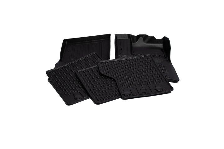 FLOOR MAT SET FOR LAND ROVER DEFENDER 90 2020-23 L663 5pc HEAVY DUTY TPE PLASTIC