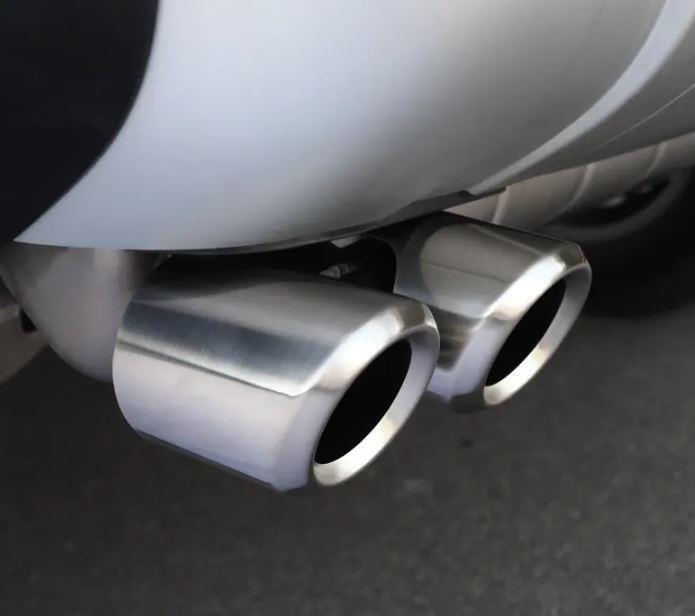 SILVER DUAL EXHAUST TIPS FOR LAND ROVER DEFENDER 2020-2023 L663 90 + 110 + 130