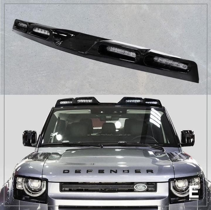 Defender 2020-22 LED Roof Light Black Land Rover Upgrade L663 90+110 With Remote